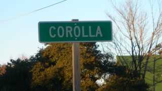 Corolla Village subdivision sign
